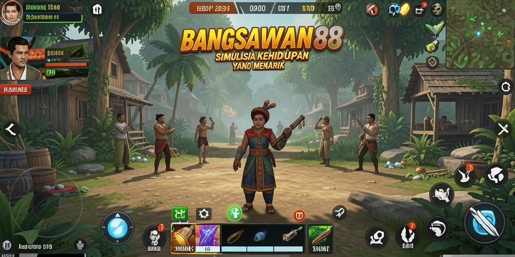 Tampilkan gameplay menarik dan interaksi karakter di BANGSAWAN88.