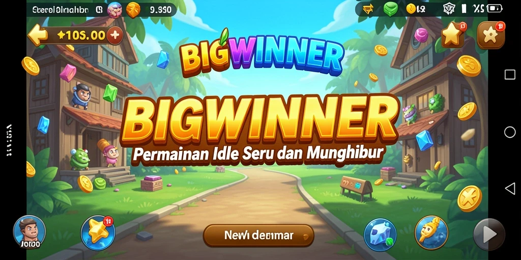 Gameplay <strong>BIGWINNER</strong> yang menarik dan mengasyikkan dengan berbagai fitur idle.