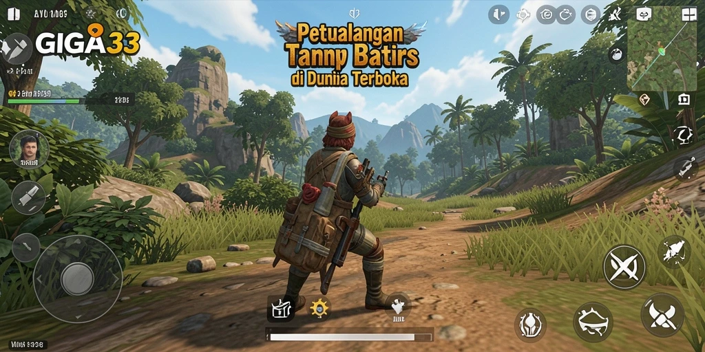 Gameplay GIGA33 menampilkan petualangan seru di dunia Open World.