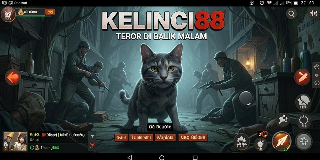 Tampilan gameplay KELINCI88 dengan nuansa Horror yang mencekam.