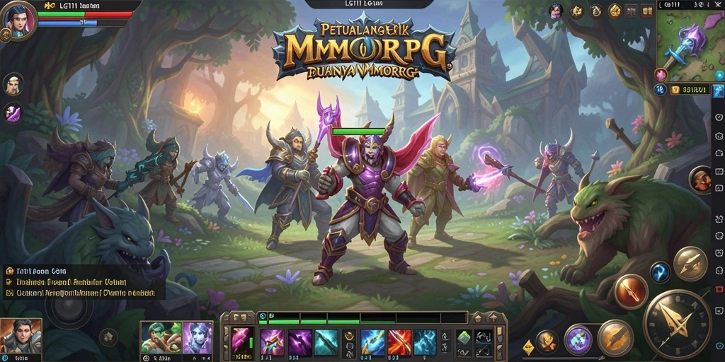 Tampilan gameplay LG111 yang epik dalam petualangan MMORPG.