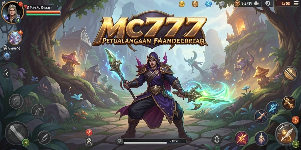 Tampilan gameplay RPG yang mendebarkan dan penuh aksi