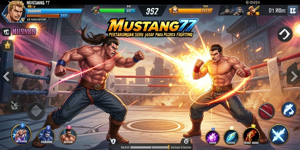 Menampilkan aksi pertarungan intens dalam MUSTANG77