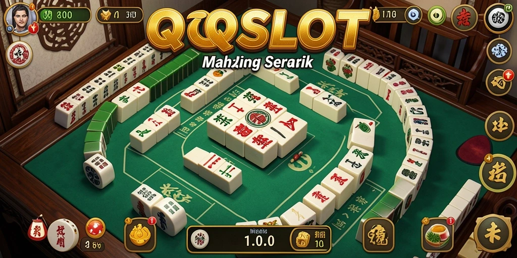 Tampilan gameplay Mahjong yang menarik di QQSLOT